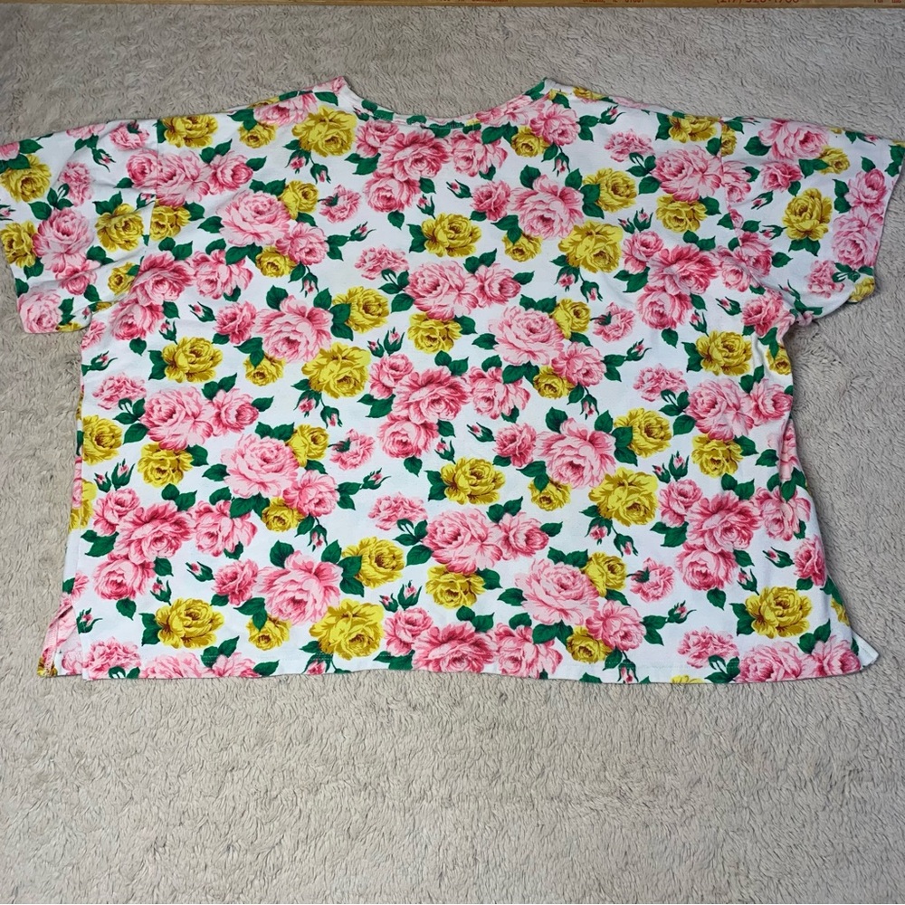 Women’s Laura Daniels Cotton Floral Top 3X